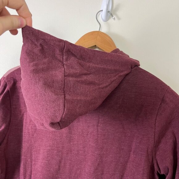 Ten Tree Graphic Forest Pullover Hooded Jacket Red Berry Women’s Size XS - Picture 8 of 11